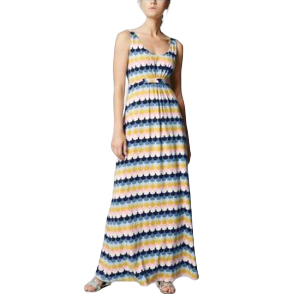 Boden Sleeveless Geometric Print Maxi Dress 6P Petite
